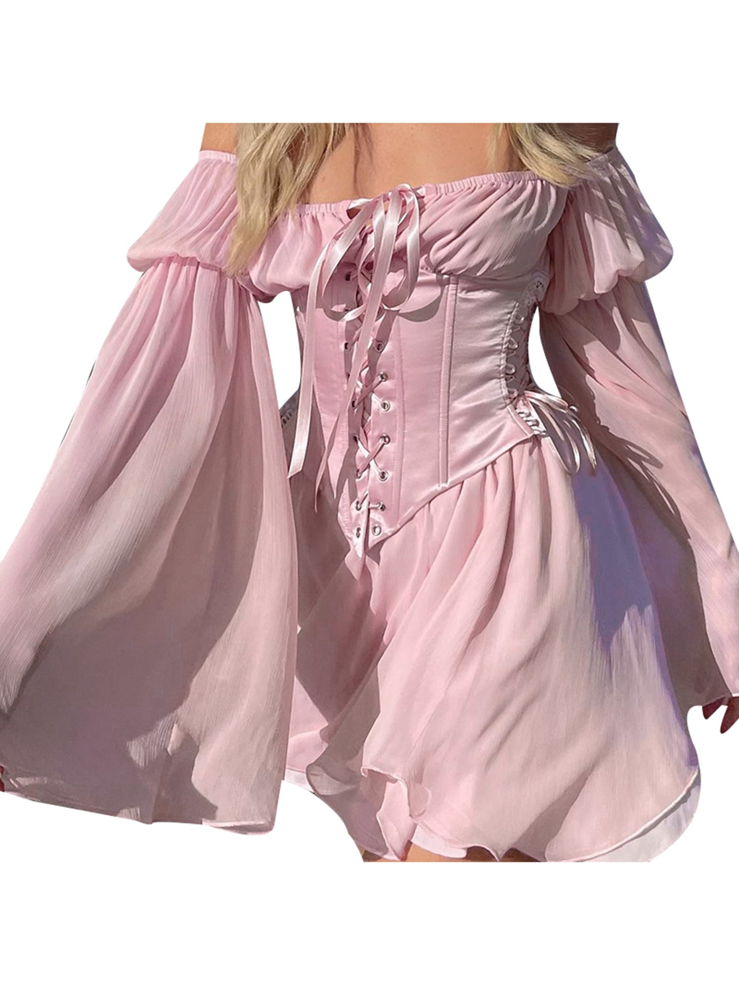 https://i5.walmartimages.com/seo/wybzd-Women-Solid-Color-Mesh-Yarn-Off-the-Shoulder-Long-Sleeve-Dresswithout-corset_cf64bede-00df-4640-a95d-bc82cd3edad4.96d088b25e82f7dc3c73cfb1874b32cd.jpeg