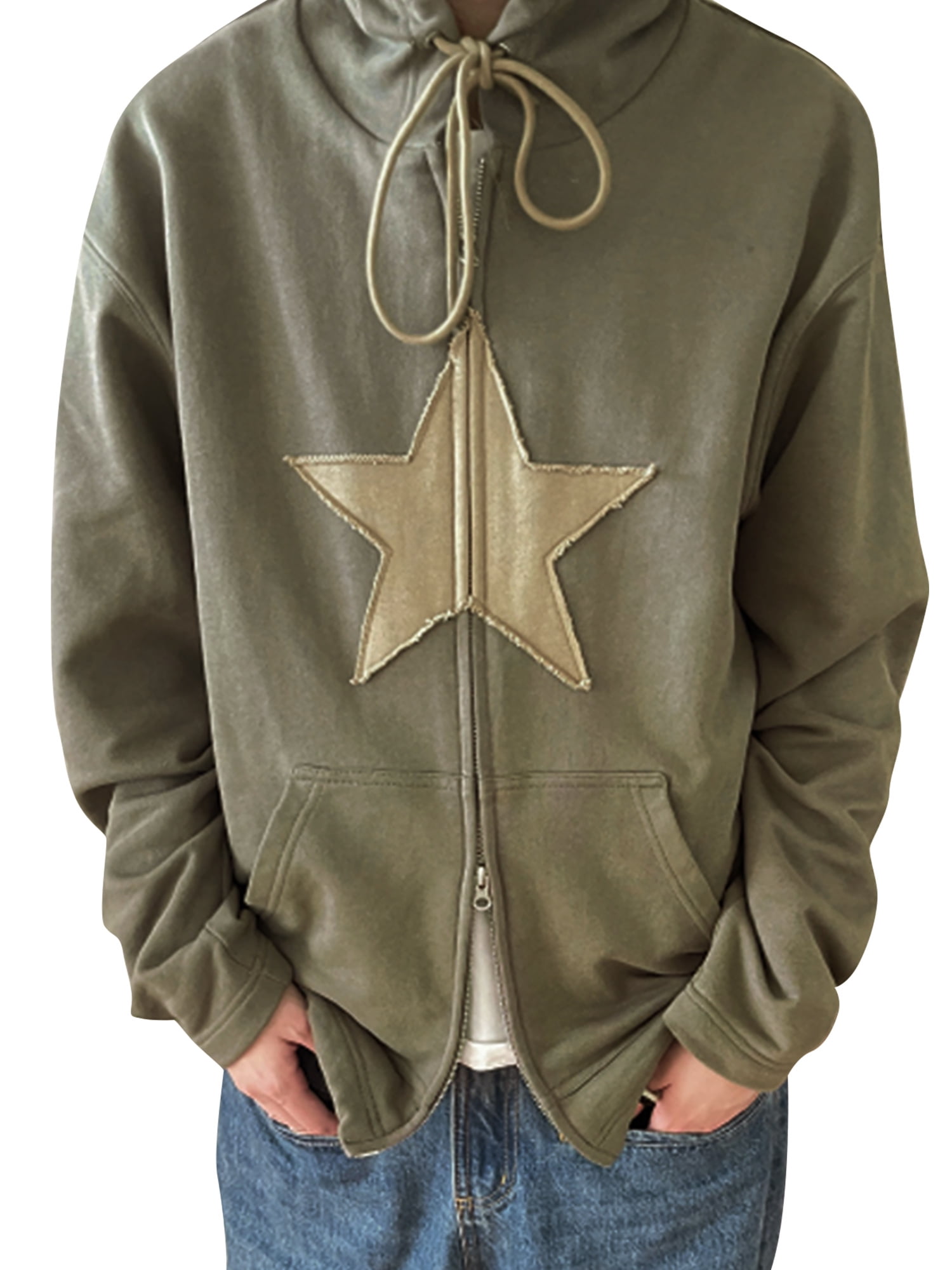 Green star hoodie sales
