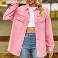 thumbnail image 1 of wycnly 2023 Winter Womens Denim Jacket Womens Lightweight Denim Jacket Vintage Distressed Ripped Boyfriend Jean Jacket Coat Casual Solid Long Sleeve Button Pocket Denim Outwear Up to 65% off, 1 of 7
