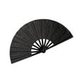 thumbnail image 1 of wycnly 33cm Golden Glitter Solid Color Fan Martial Arts And Dance Props Home Clearance, 1 of 3