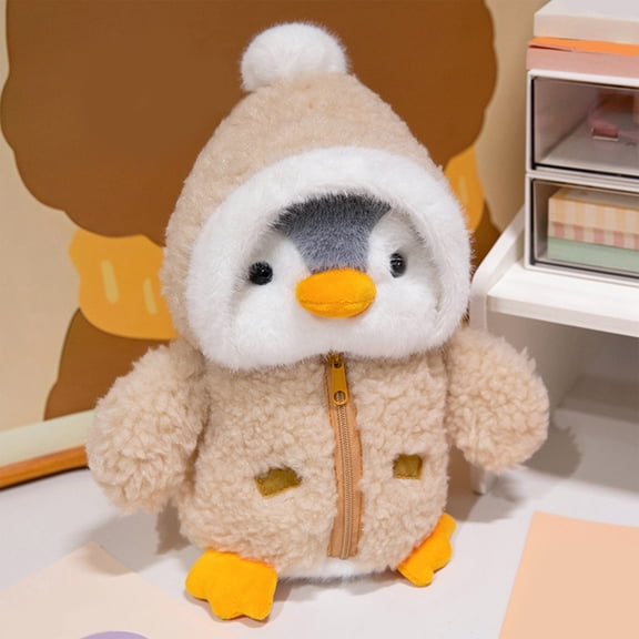 wycnly Kids Toys Cute Penguin Furry Toy Doll Soothing Children's Gifts Oceanarium Souvenirs Crossdressing Penguin Dolls Toys