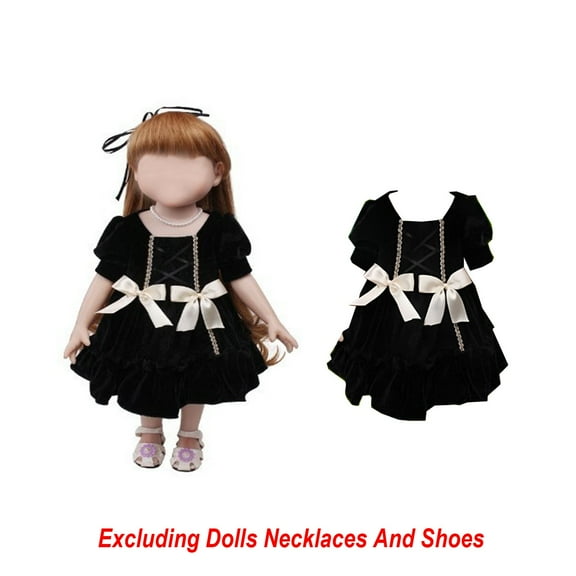 wycnly Kids Toys Girl Doll Dress Beautiful Dress Suitable for 18 Inch Doll Christmas Doll Dress No Doll and No Shoes Toys for Ages