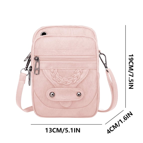 wycnly Shoulder Bag Mini Small Bag Multi-compartment Large Screen Cell Phone Bag Women' Cell Phone Bag Coin Purse Home Clearance