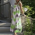 thumbnail image 1 of wycnly Womens Dresses Plus Size Swing Spaghetti Strap Beach Camisole Sun Dresses Sleeveless V-Neck Tie-Dye Maxi Summer Dress, 1 of 8