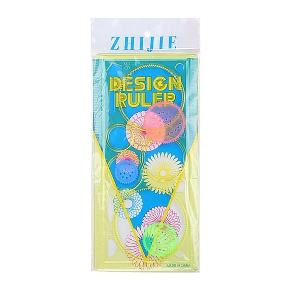 wznxdo Geometric Figure Ruler Multi-Functional Drawing Ruler Protractor For Students