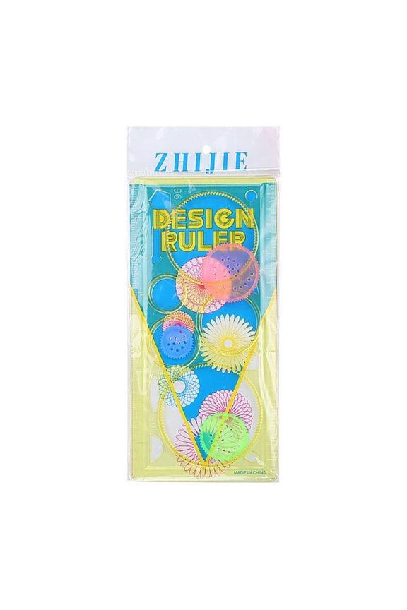 Geometric Figure Ruler Multi-Functional Drawing Ruler Protractor For Students