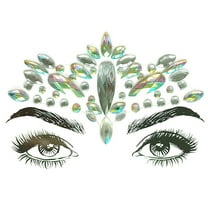 wznxdo Halloween Sticker Acrylic Crystal Sticker Face Sticker