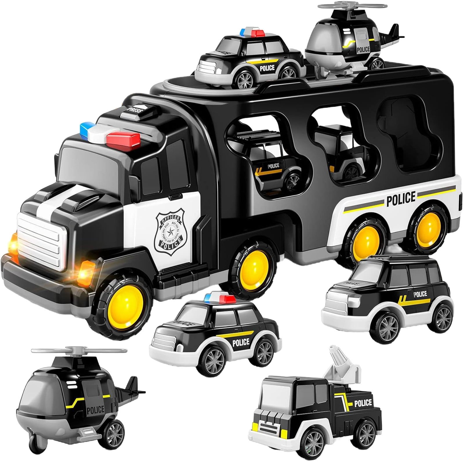 wznxdo Hot Sale Children Model Car Toys Engineering Car Children Boys Girls Toy Car Set Gift Storage Car Kids Holiday Birthday Gifts