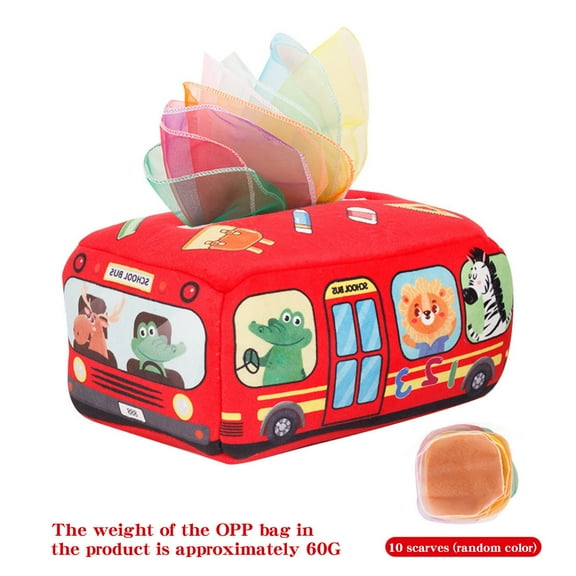 wznxdo Hot Sale Sensory Tissue Box Toys Montessori Baby Toy for Infant Baby Tissue Boxes Toys Early Learning Toys Boys Girls Gifts