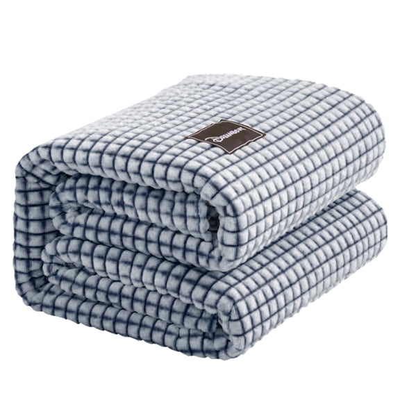 wznxdo Waffle Check Throw(39.4*47.2 in) Home Reversible Soft Blanket Comfort Flannel Throws for Couch, Bed, Living Room, Lightweight Warm Sofa Blankets