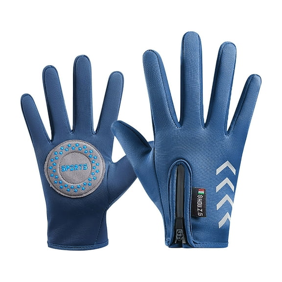 wznxdo Warm Winter Gloves for Children: Five Finger, Windproof, Ideal for Riding, and Provides Comfortable Warmth