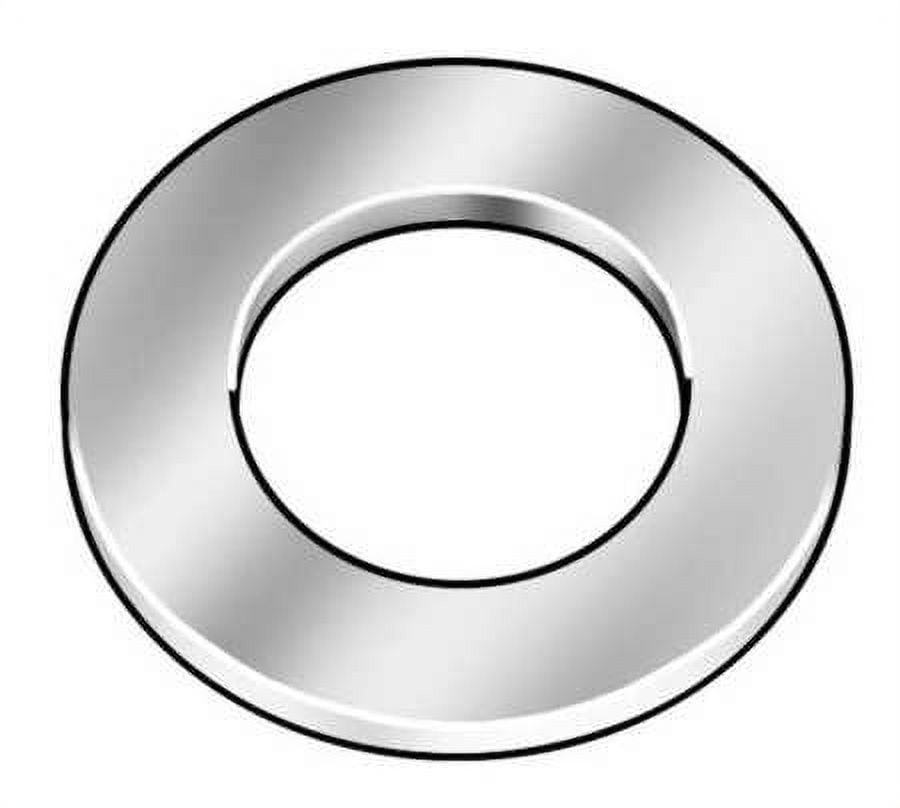 X 11/2" OD Plain Finish Low Carbon Steel SAE Type A Narrow Flat Washers, 100 Pk.