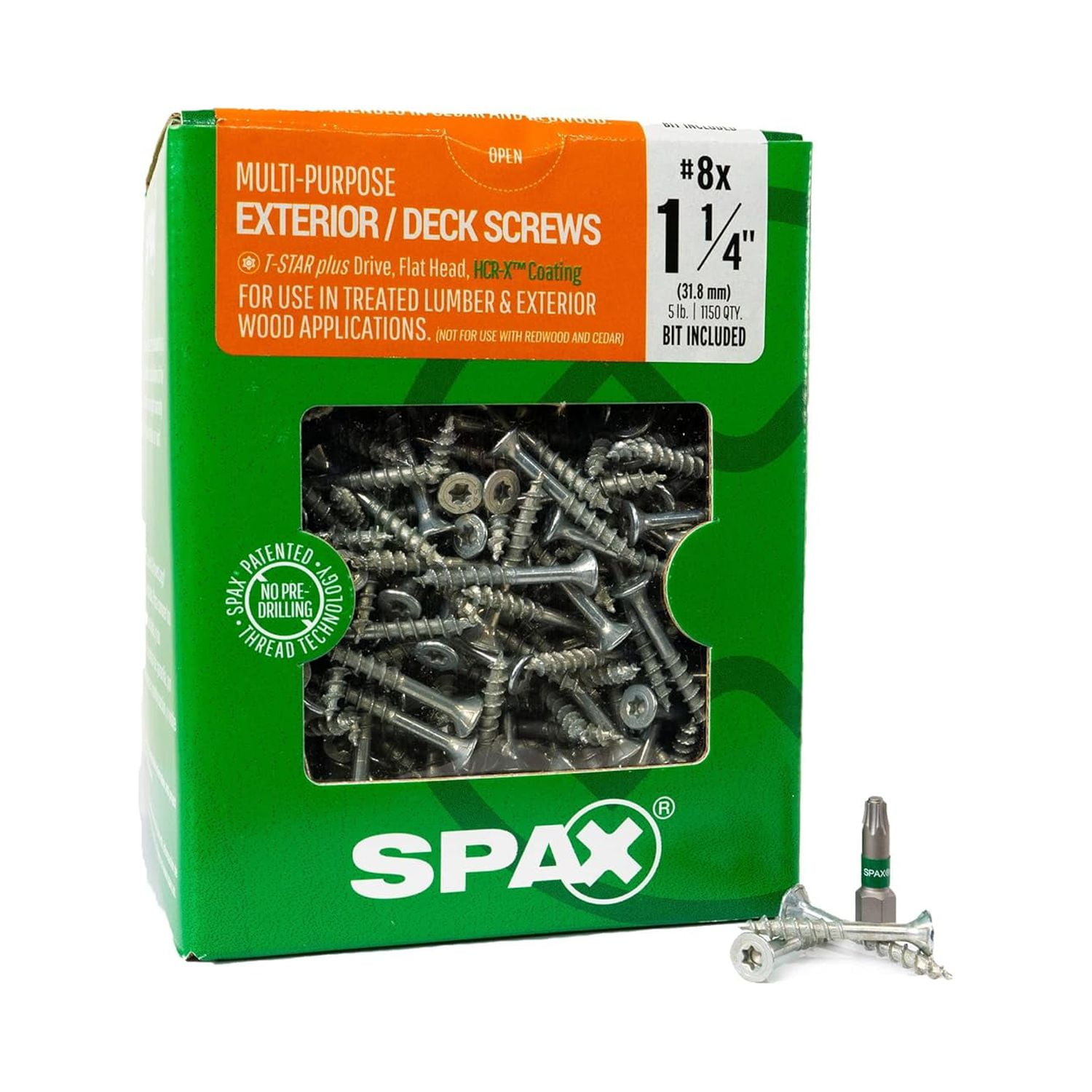 X 1 1 4 Exterior Flat Head Deck Wood Screws Construction Torx T Star x-1-1-4-exterior-flat-head-deck-wood-screws-construction-torx-t-star