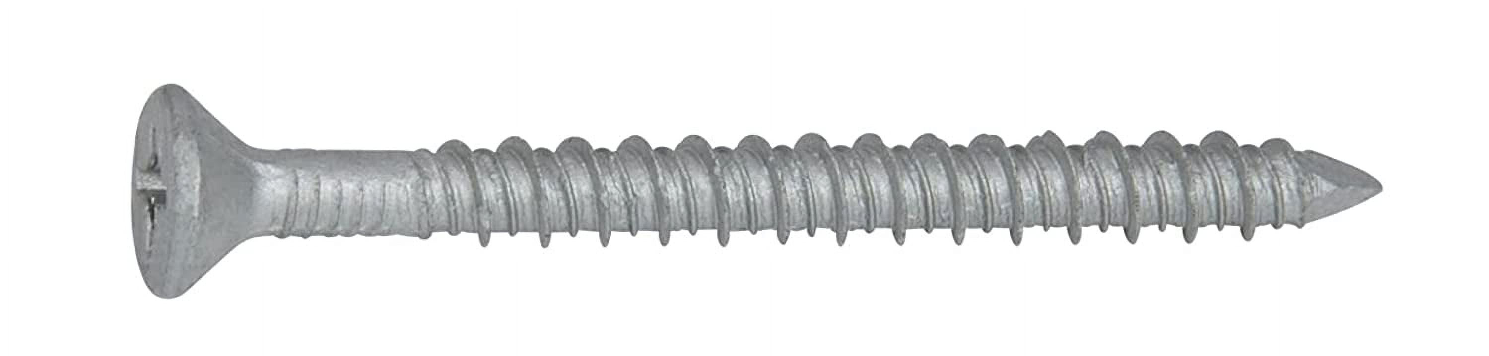 x 13/4" Concrete Screws 410 Stainless Steel Phillips Flat Countersunk