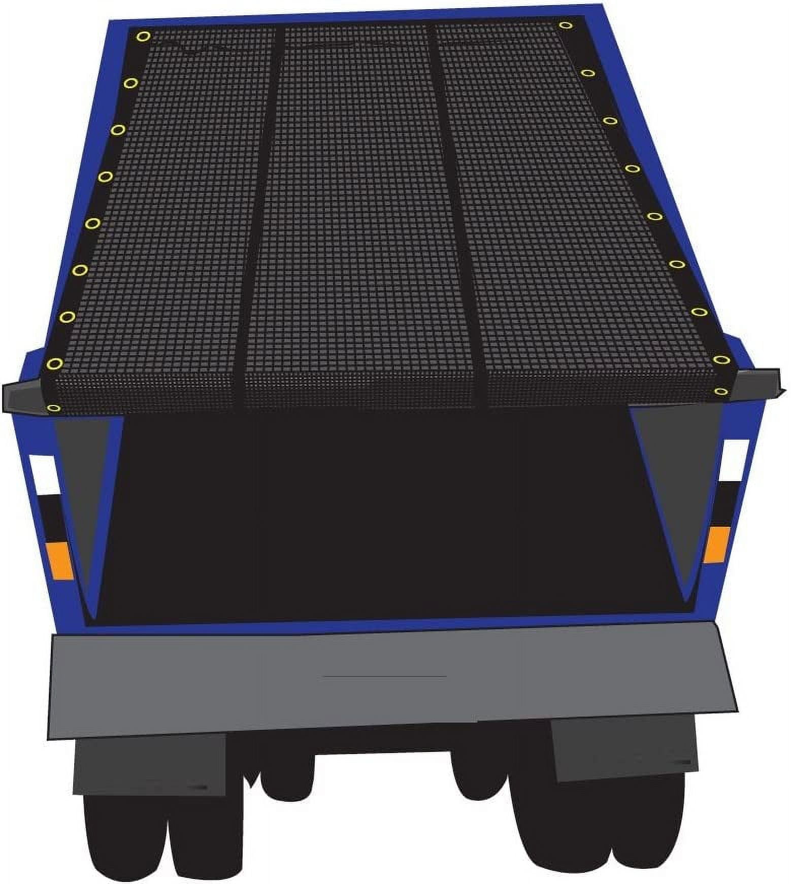 x 12' Premium Dump Truck Tarp Vinyl Mesh Tarp Fits Most Manual or