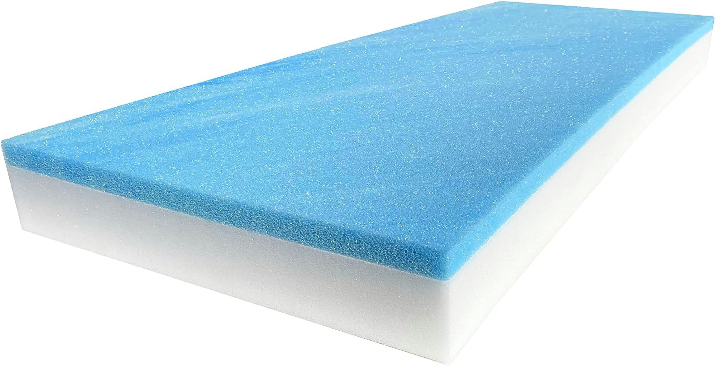 x 18" x 82" cool gel memory foam bench cushion replacement medium firm