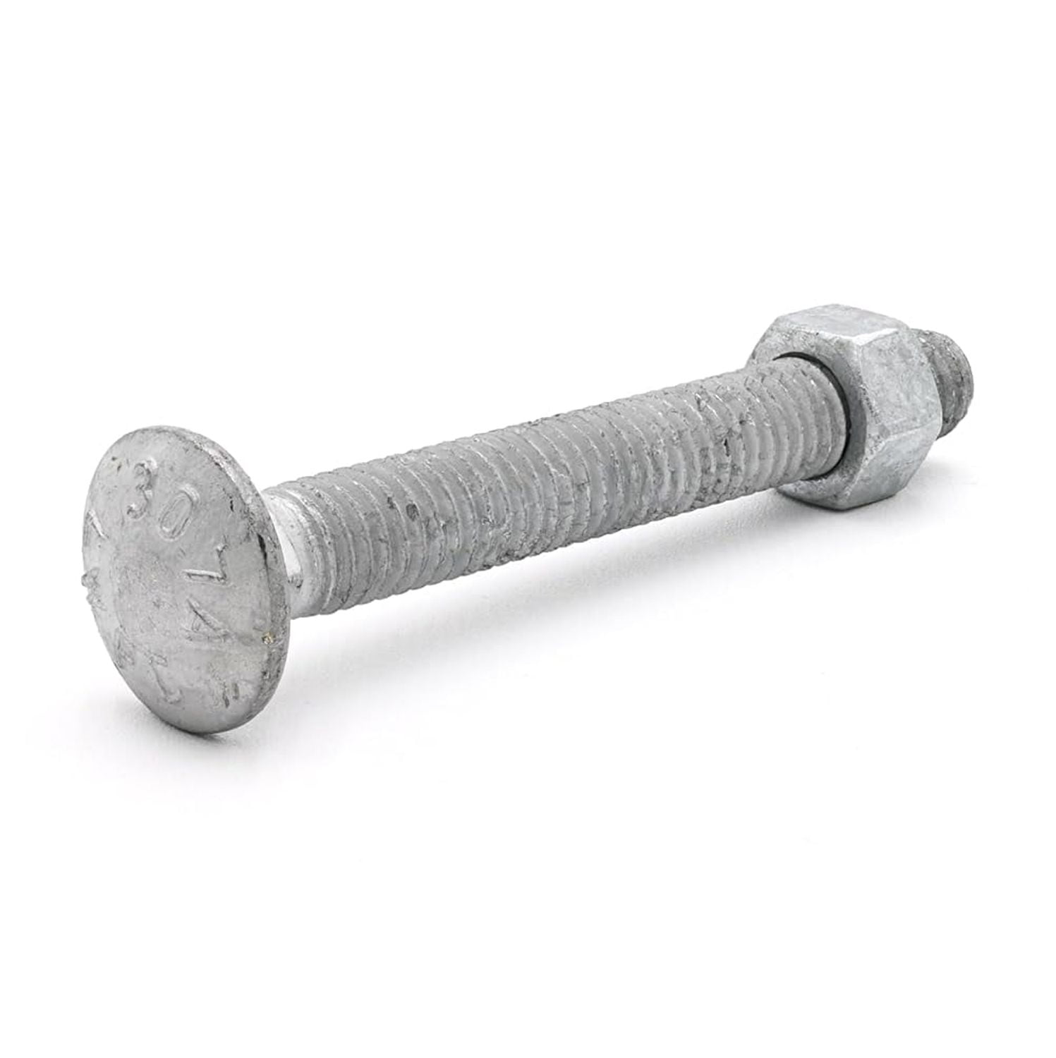 100-Pack 3/8-16 X 4-1/2" Carriage Bolts - Zinc Plated Grade A Steel, By Albany County Fasteners - View #11