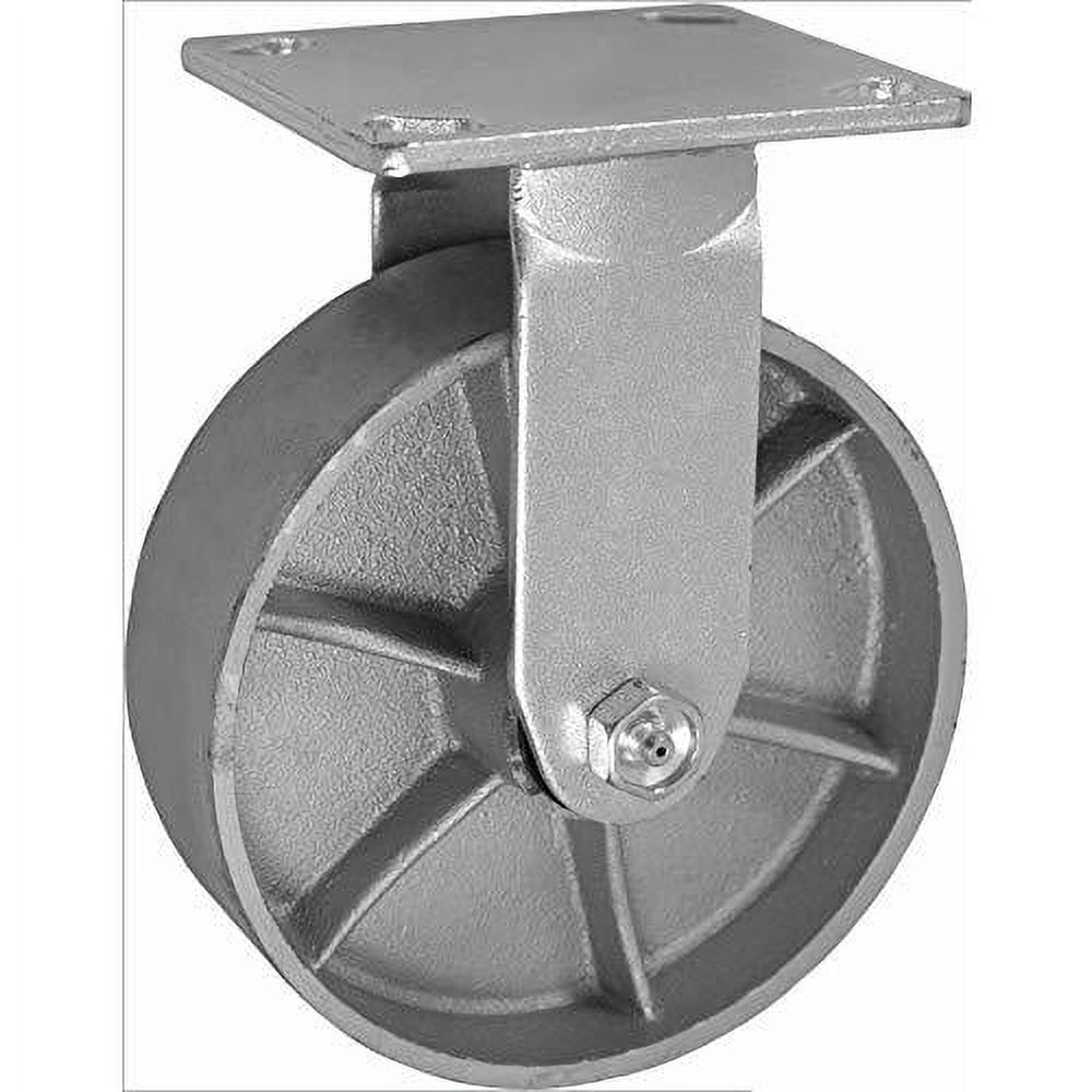 x 2" inch rigid/fixed caster semisteel cast iron wheel 1250 lbs