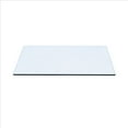 x 20" Rectangle Clear Tempered Glass Table Top 3/8" Thick Flat Polish
