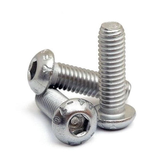 - x 20mm Button Head Socket Screws, ISO 7380, Marine Grade Stainless Steel, 100 Pack