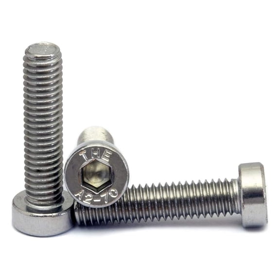 - x 20mm Low Head Socket Screws, DIN 7984, Stainless Steel, 50 Pack