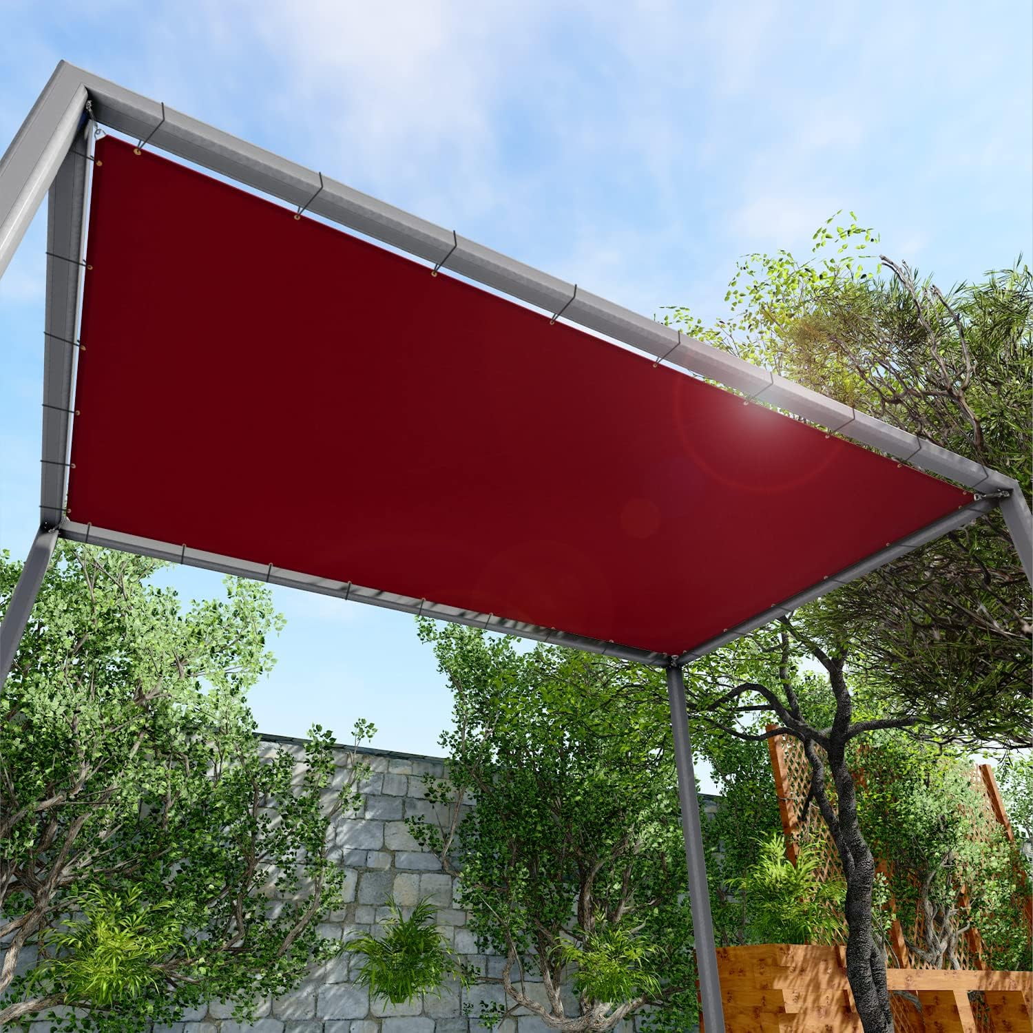 X 24 Waterproof Sun Shade Sail Straight Edge Outdoor Canopy Cover UV x-24-waterproof-sun-shade-sail-straight-edge-outdoor-canopy-cover-uv