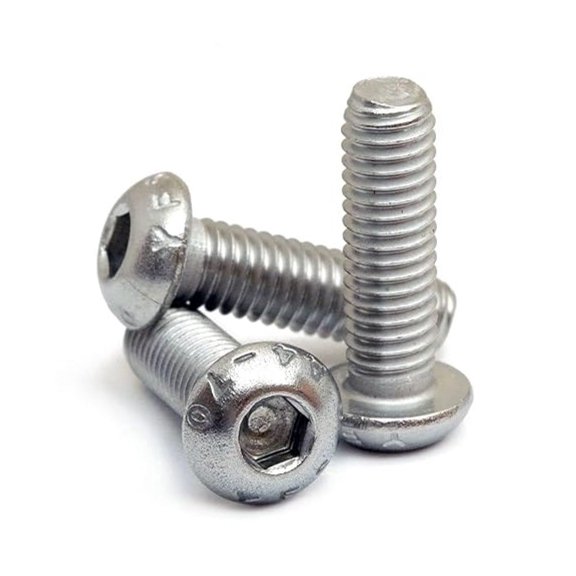 - x 25mm Button Head Socket Screws, ISO 7380, Marine Grade Stainless Steel, 100 Pack