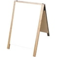 x 36" Hardwood Sidewalk Sandwich Board AFrame Sign with Dry Erase