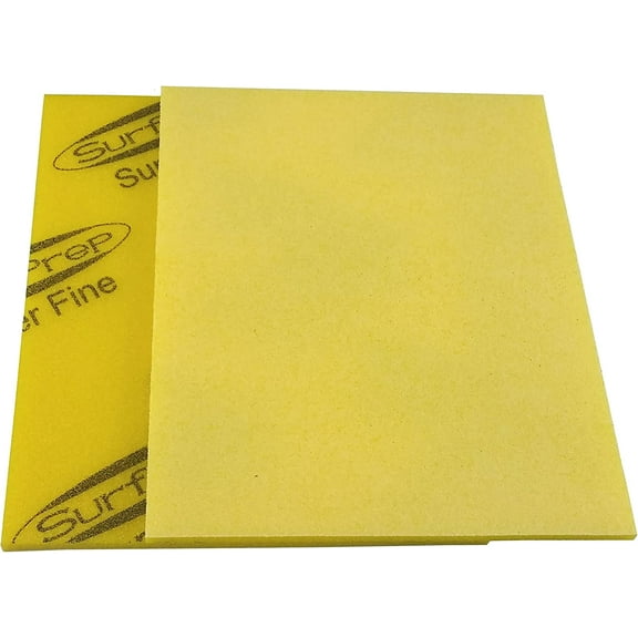 x 4-1/4 x 3/16 Inch Sanding Sponges, SF 400-600 Grit Sponge Sanding Pads with Aluminum Oxide Side, 10 Pack ible Contour Sand Sponge for Wood, Auto Paint, Plastics & Metal Sander