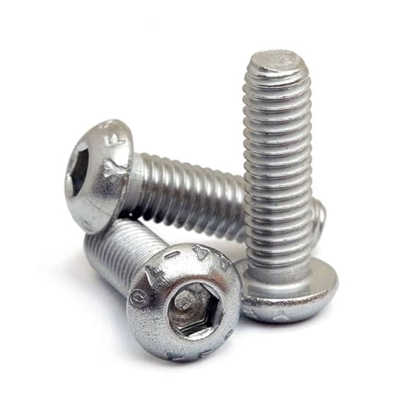 - x 40mm Button Head Socket Screws, ISO 7380, Marine Grade Stainless Steel, 100 Pack