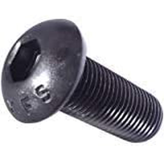 x 5/8" Button Head Socket , Allen Socket Drive, Black Oxide, Alloy Steel, Full Thread - Quantity 50 - by ,