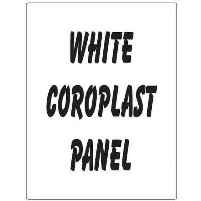 x 56" White Corrugated Plastic Replacement Panel for Sidewalk Sandwich