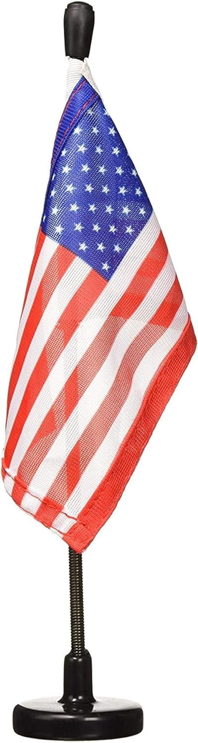 x 6" Flag with Magnetic Base and 11" Tall Flexible Steel Pole