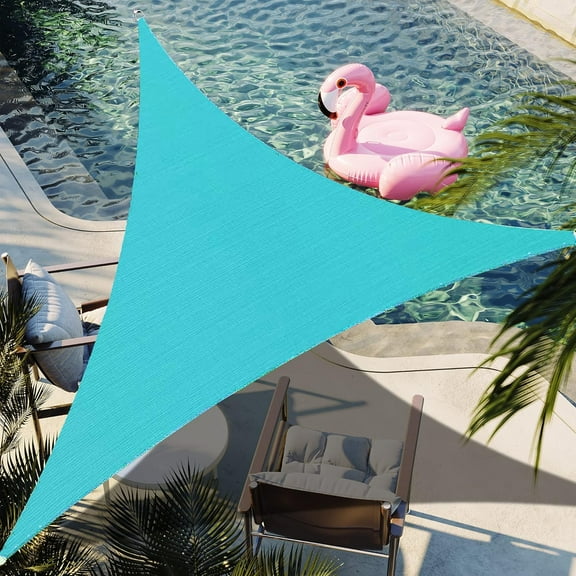 x 7' x 8.6' Turquoise Right Triangle Sun Shade Sail SSPT12 Canopy Durable Fabric UV Block Awning, We Make Orders