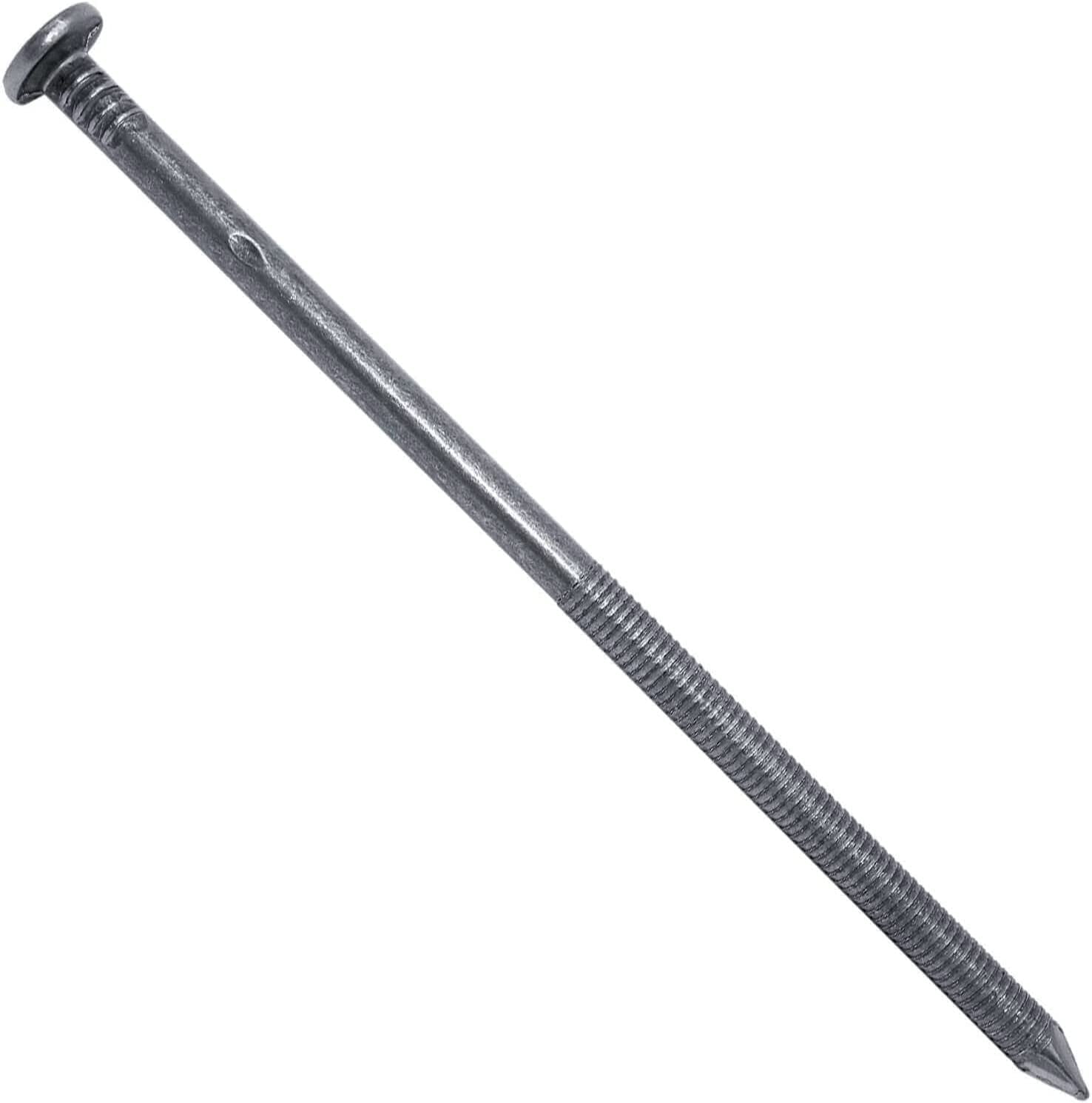 x 8" Ring Shank Spike Nails 50 Nail Count Used for landscaping timbers, railroad ties, pole