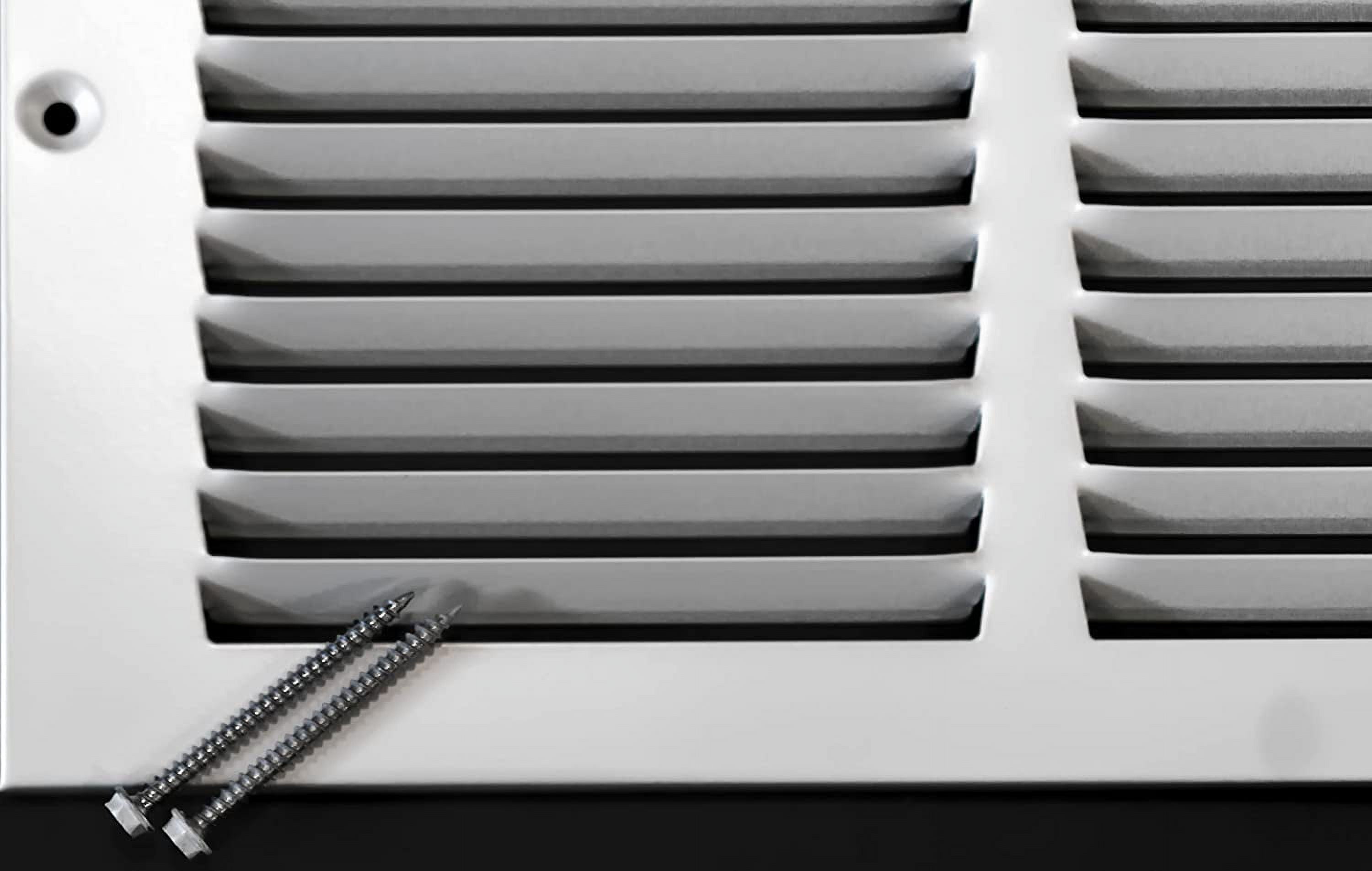 x 8" Steel Return Air Grille HVAC Vent Cover Grill for Wall, Sidewall