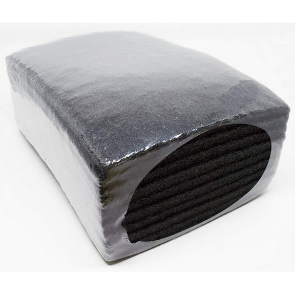 x 9" Black Colored Non-Woven Scuff Abrasive Sanding Hand Pads Washable Rsable for Cleaning, Paint Removal, Surface Polishing Automotive (10 Pack) - 150 Grit
