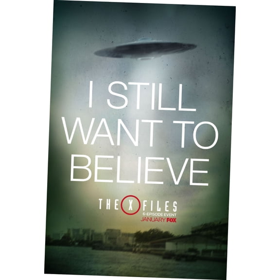 x-Files The Poster 12x16 Art Print on Metal Sign 12in x 16in Multi-Color Square Adults Best Posters