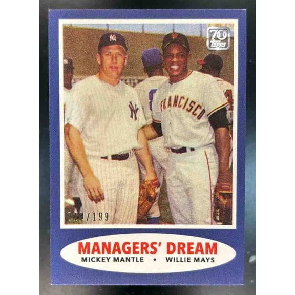 Topps x Mickey Mantle Mickey Mantle #29 Base Yankee Blue New York Yankees Baseball Card