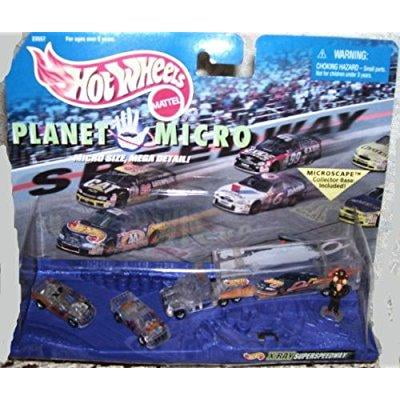 x-ray superspeedway racing crew playset - hot wheels planet micro series