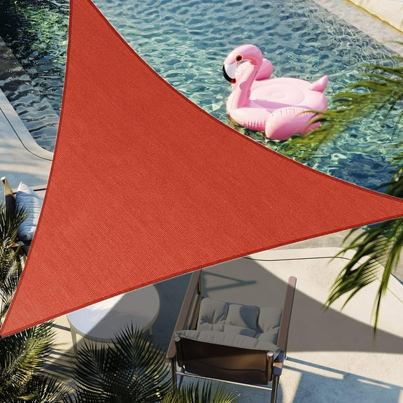 x  x 7.1' Red Right Triangle Sun Shade Sail SSPT12 Canopy Durable Fabric UV Block Awning, We Make Orders