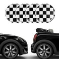 thumbnail image 1 of x xotic tech 4X Checker Pattern Style Wheel Center Cap Covers Compatible with Mini Coopers R50 R51 R52 R53 R55 R56 R57 R58 R59 R60 R61 F55 F56, etc (Black/White), 1 of 9