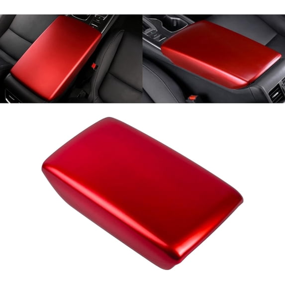 x xotic tech Car Center Console Cover Armrest Box Protector Trim Compatible with Honda Civic 11th Gen 2022 2023 2024 Interior Accessories (Sporty Red)
