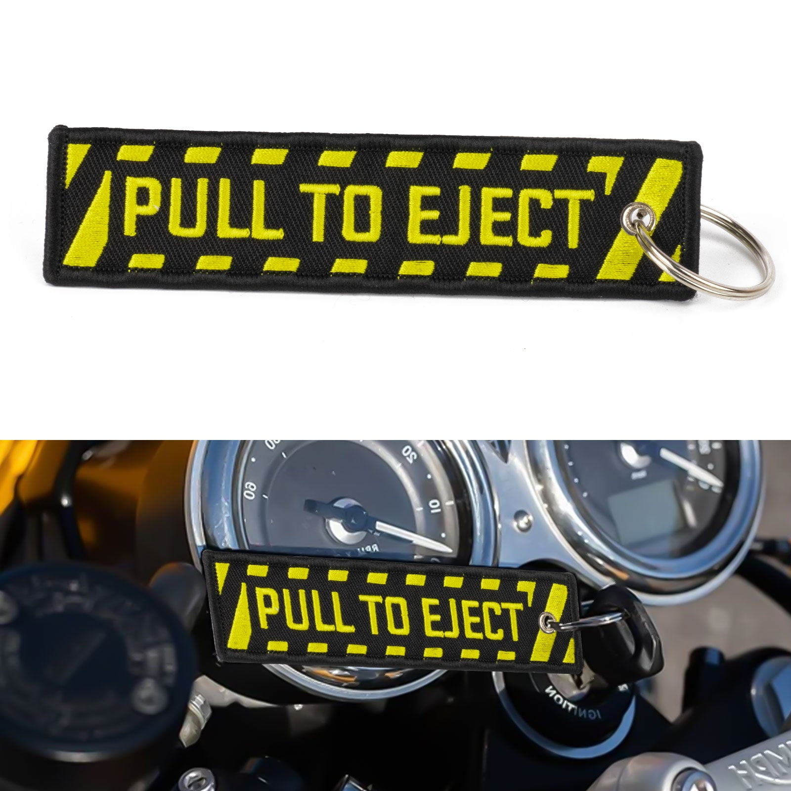 x xotic tech Pull to Eject Keychain Tag with Key Ring Aviation for ...