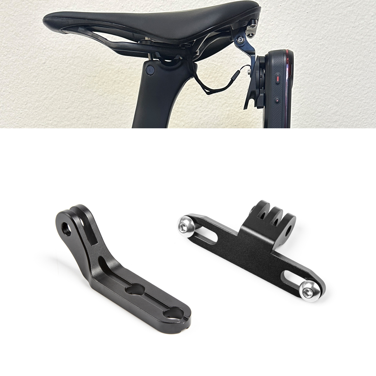 x xotic tech Saddle Clamp Radar Bike Mount for Garmin Varia RCT715 Tail