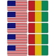 thumbnail image 1 of (x10) 3M Reflective Guinea and US Flag Stickers | Versatile & High Quality Safety Decals | Hard hats, laptops, bikes, toolboxes, 1 of 3