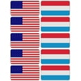 thumbnail image 1 of (x10) 3M Reflective Luxembourg and US Flag Stickers | Versatile & High Quality Safety Decals | Hard hats, laptops, bikes, toolboxes, 1 of 3