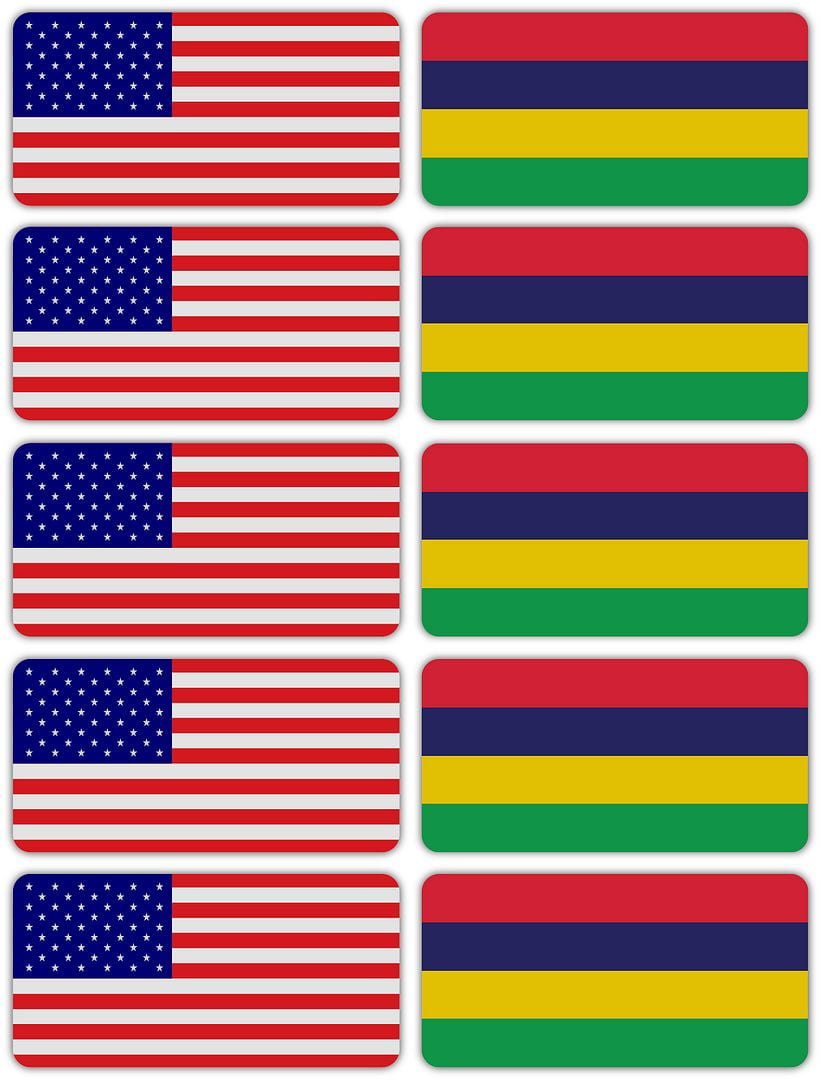 3m Reflective Stickers 10 Pack 3M Reflective Mexico & USA Flag Stickers - Safety Decals For Hard Hats, Toolboxes Safety Identification Decals