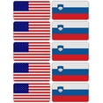 thumbnail image 1 of (x10) 3M Reflective Slovenia and US Flag Stickers | Versatile & High Quality Safety Decals | Hard hats, laptops, bikes, toolboxes, 1 of 3