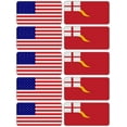 thumbnail image 1 of (x10) 3M Reflective Suffolk County Regiment Flag MG and US Flag Stickers | Versatile & High Quality Safety Decals | Hard hats, laptops, bikes, toolboxes, 1 of 3